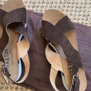 COPY - Ladies brown suede sandal new without tags size 9.5